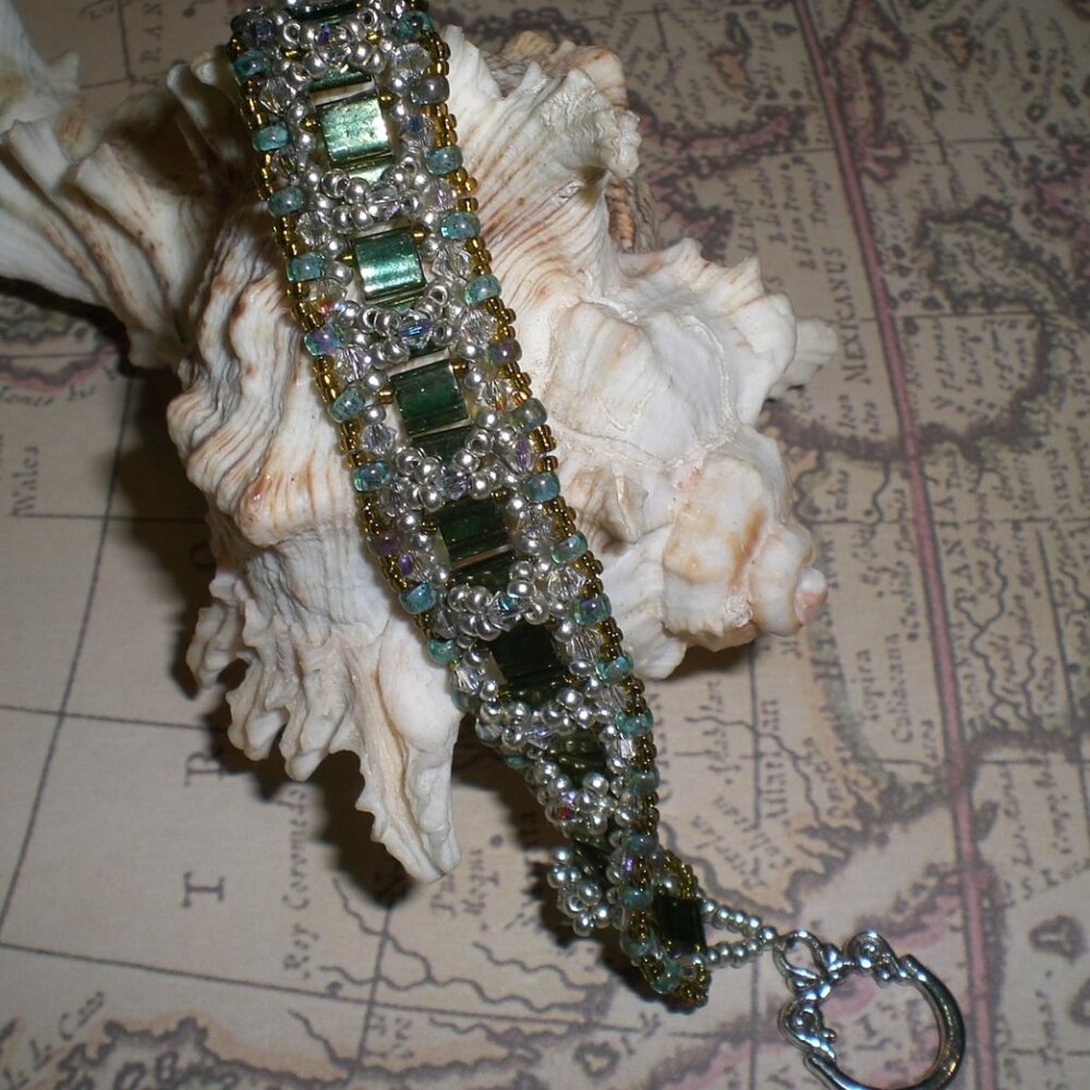 Crossing Paths Tila Bead Bracelet